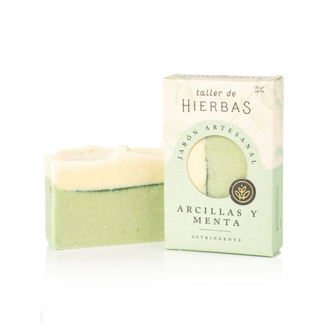 Jabón Arcillas y Menta Taller de Hierbas 90gr