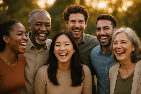 Photography of a happy group of people